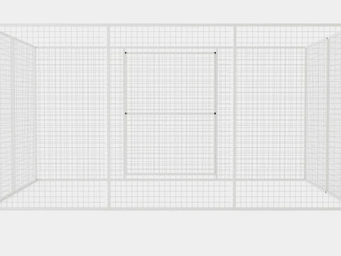 Dog Yard Sweden Strong Medium Cage 3D Model