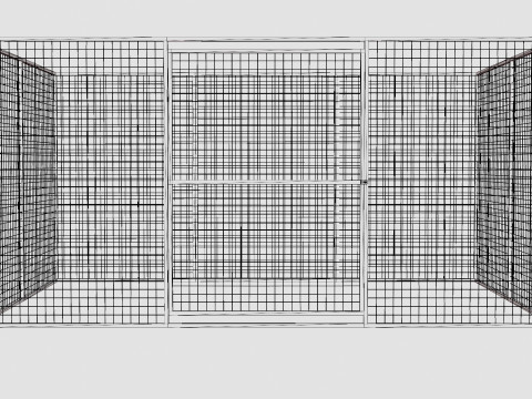 Dog Yard Sweden Strong Medium Cage Modèle 3D
