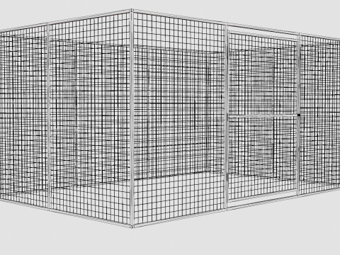 Dog Yard Sweden Strong Medium Cage Modèle 3D