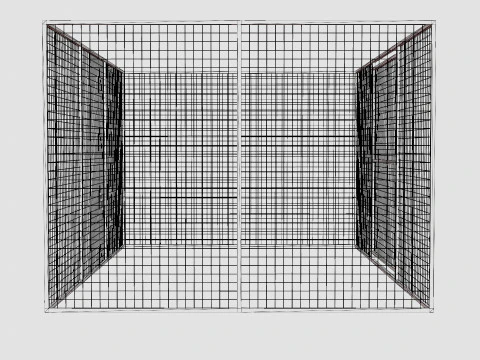 Dog Yard Sweden Strong Medium Cage 3D Model