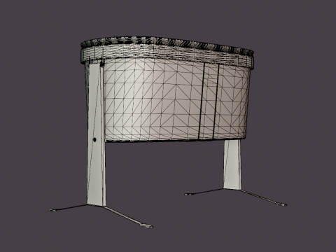Rock Baby Bed 3D Model