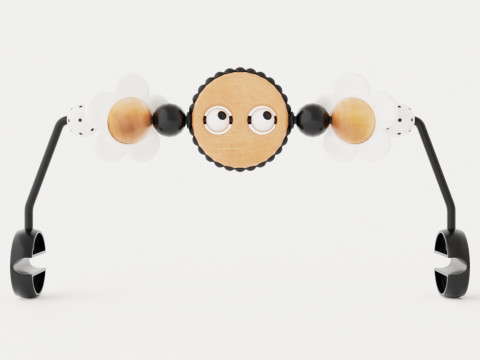 Toy for Babysitter Mischievous eyes Black or white Modèle 3D