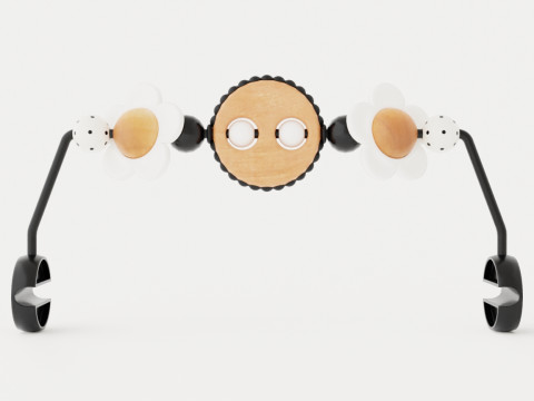 Toy for Babysitter Mischievous eyes Black or white Modèle 3D