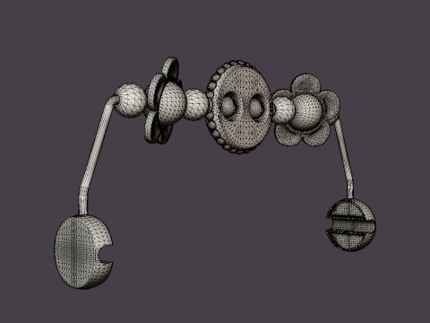 Toy for Babysitter Mischievous eyes Black or white Modèle 3D