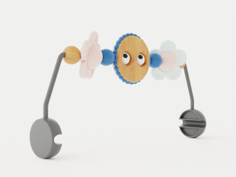 Toy for Babysitter Mischievous eyes Pastel Model 3D