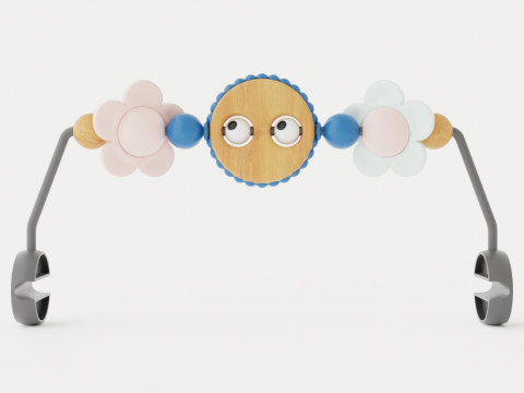 Toy for Babysitter Mischievous eyes Pastel 3D Модель
