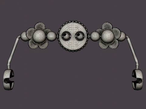 Toy for Babysitter Mischievous eyes Pastel 3D Model