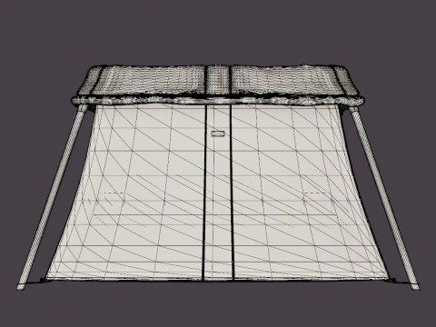 여행용 침대 라이트 3D 모델