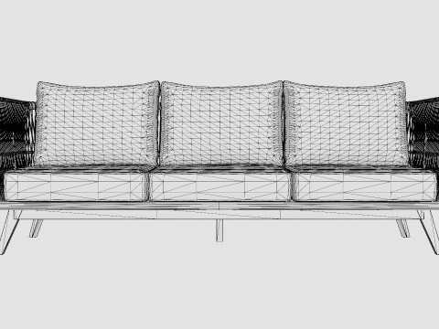 Himmelsnas 3-seater sofa 3D Model