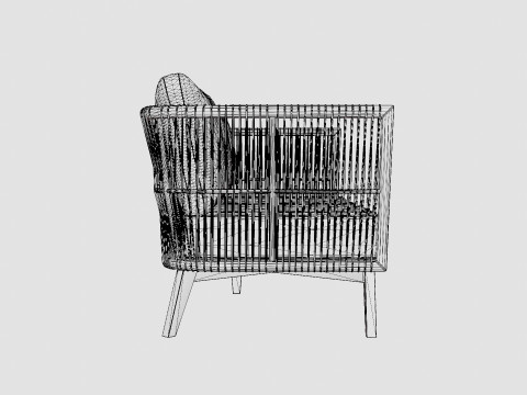 Himmelsnas 3-seater sofa 3D Model