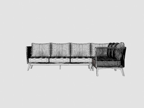 Himmelsnas corner sofa 3D Модель