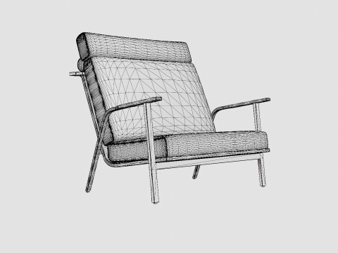 Kungshult lounge chair 3D Модель
