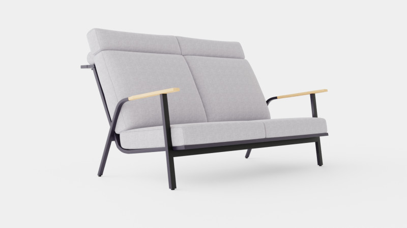 Kungshult 2-seater sofa Model 3D .c4d .max .obj .3ds .fbx .stl .blend 