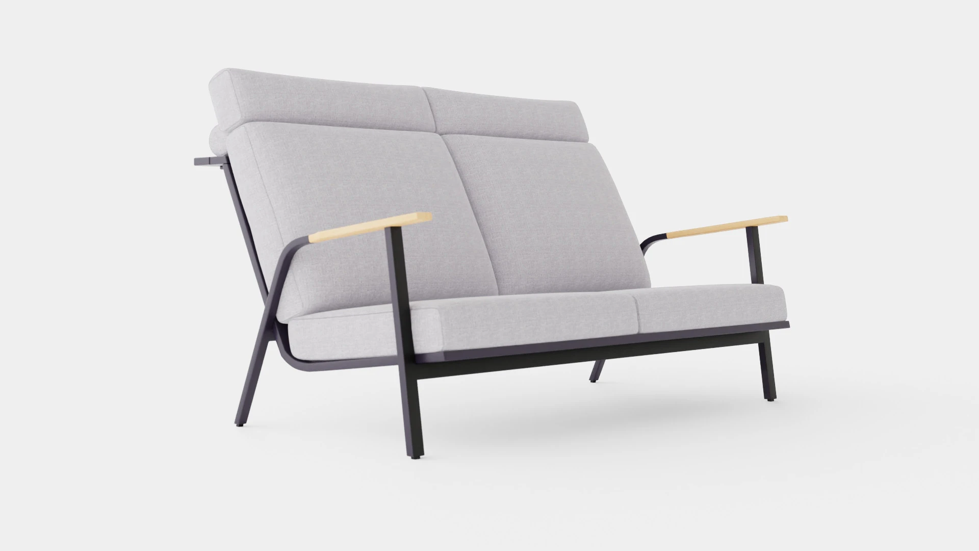Kungshult 2-seater sofa 3D Model .c4d .max .obj .3ds .fbx .stl .blend 