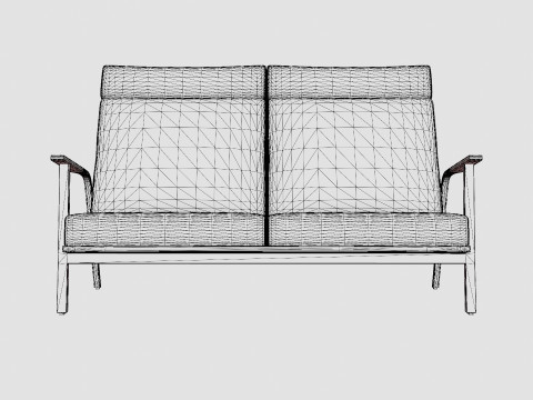 Kungshult 2-seater sofa Model 3D