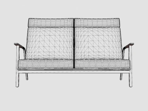 Kungshult 2-seater sofa 3D Model