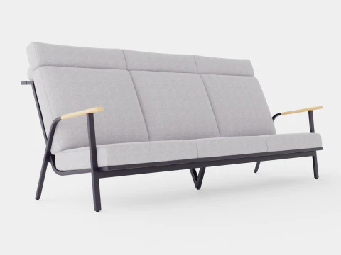 Sofa 3 dudukan Kungshult Model 3D