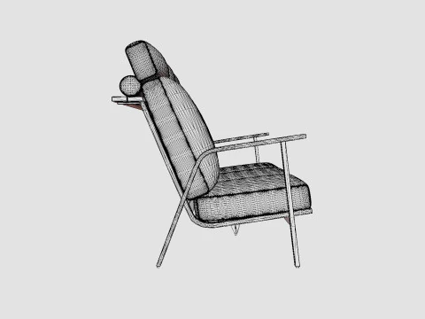 Kungshult 3-seater sofa 3D Model