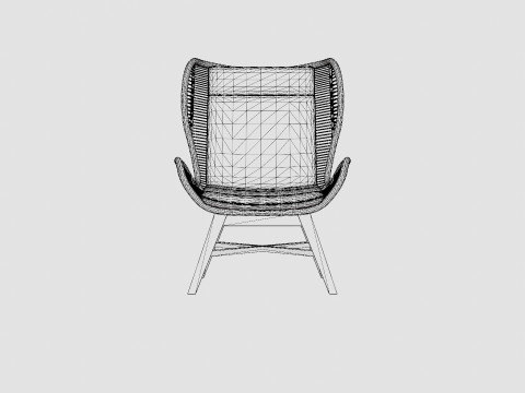 Himmelsnas lounge chair 3D Modell