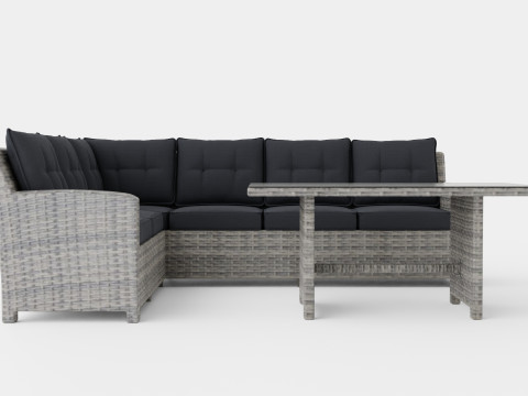 Malaga sofa set 3D Model