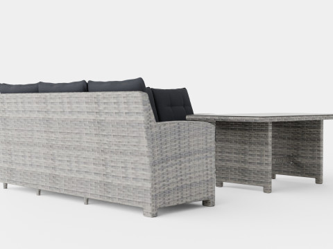 Malaga sofa set 3D मॉडल