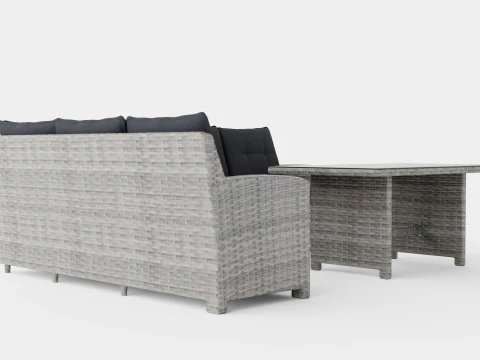 Malaga sofa set 3D Model