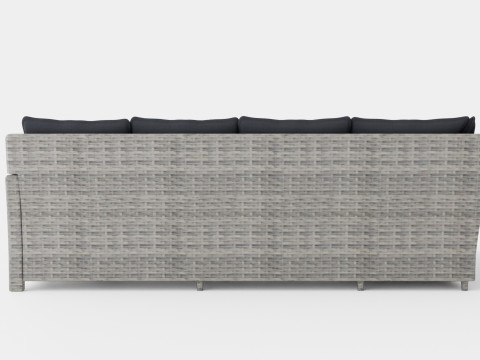 Malaga sofa set 3D मॉडल