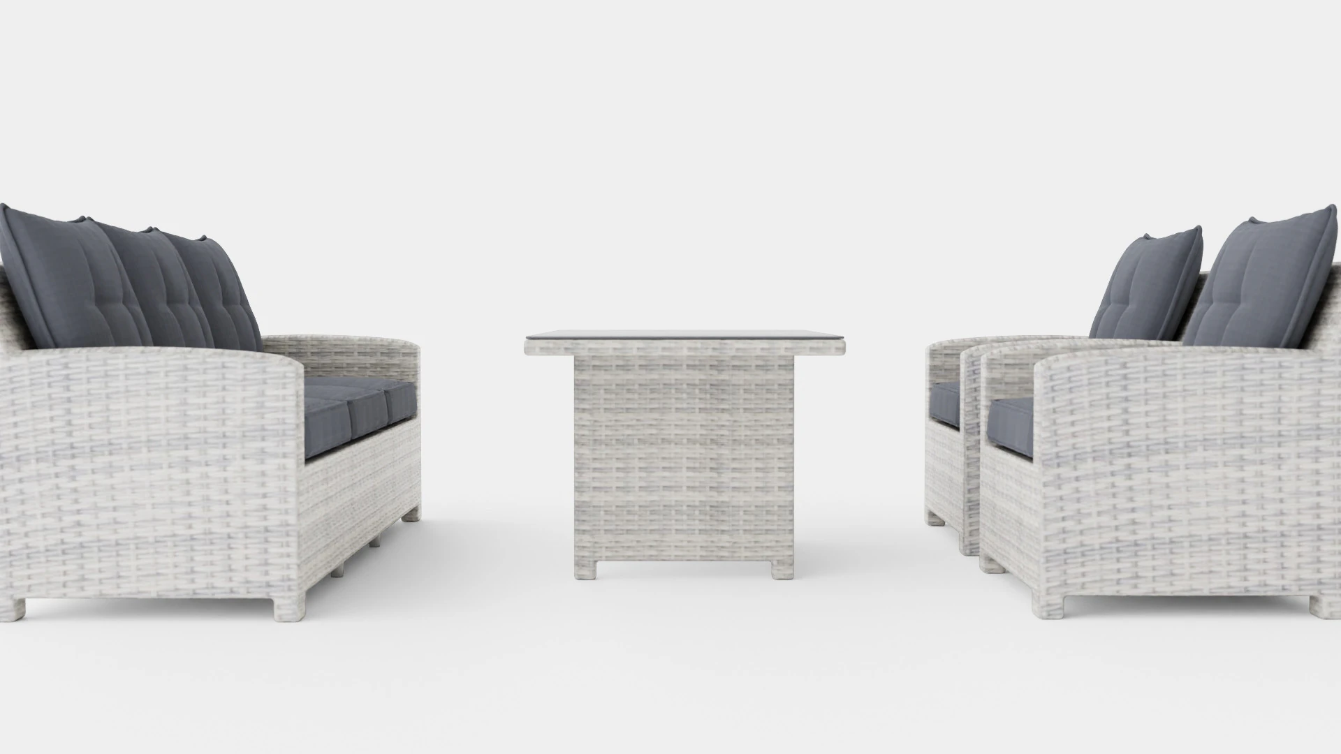 Malaga sofa set 3D Model .c4d .max .obj .3ds .fbx .stl .blend 