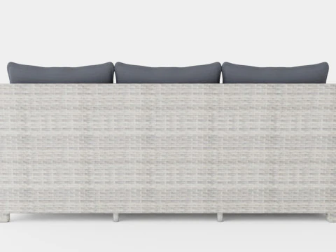 Malaga sofa set 3D Model