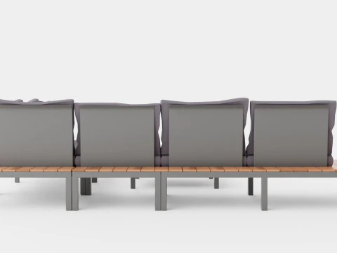 Weekend sofa set 3D Model