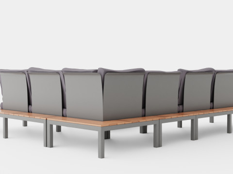 Weekend sofa set Modelo 3D