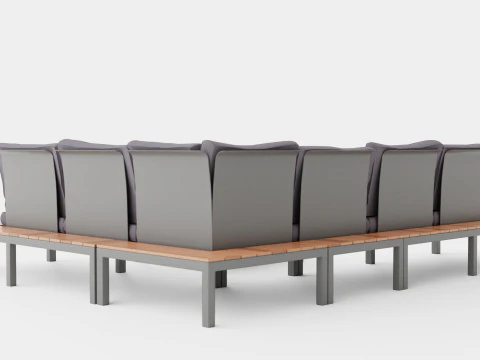 Weekend sofa set 3D Model