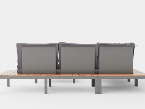 Weekend sofa set 3D Model