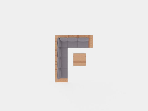 Weekend sofa set Modelo 3D