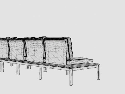Weekend sofa set 3D Model