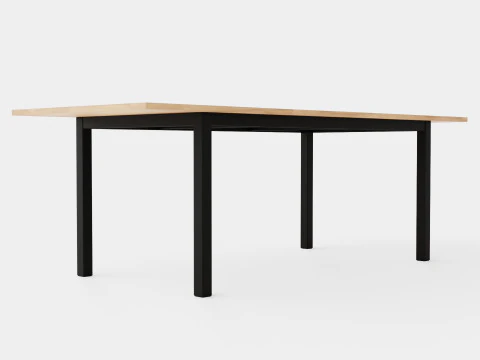 Table &agrave; manger double Modèle 3D