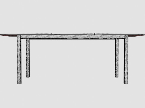 Twin dining table 3Dモデル