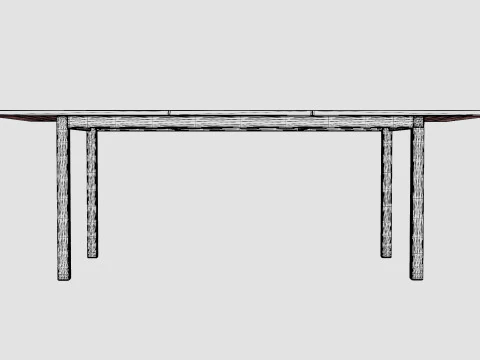 Twin dining table 3D Model