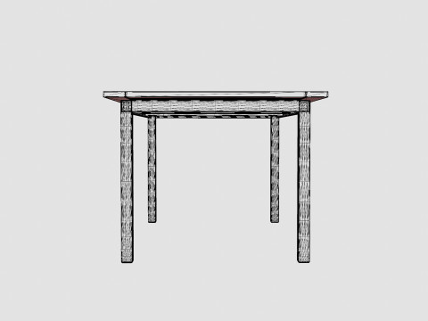 Twin dining table 3Dモデル