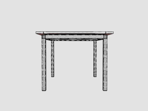 Twin dining table 3D Model