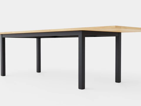 Table &agrave; manger double Modèle 3D