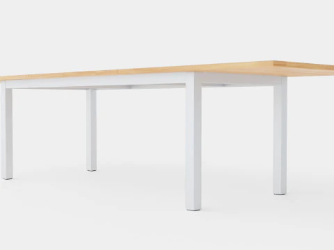 Table &agrave; manger double Modèle 3D