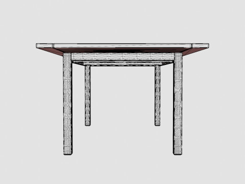 Twin dining table 3D Model