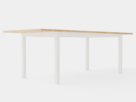 Table &agrave; manger double Modèle 3D