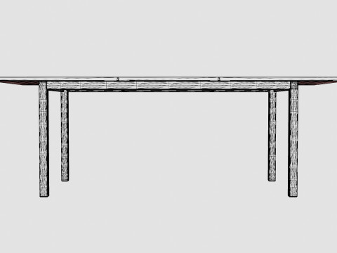 Twin dining table 3D 模型