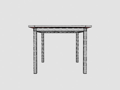 Twin dining table 3D 模型