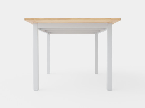 Twin dining table 3D मॉडल