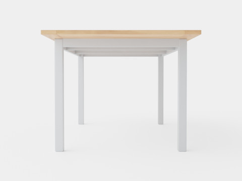 Twin dining table 3D मॉडल