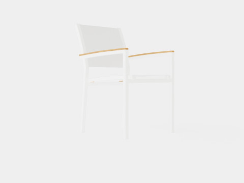 Twin stacking chair Modelo 3D