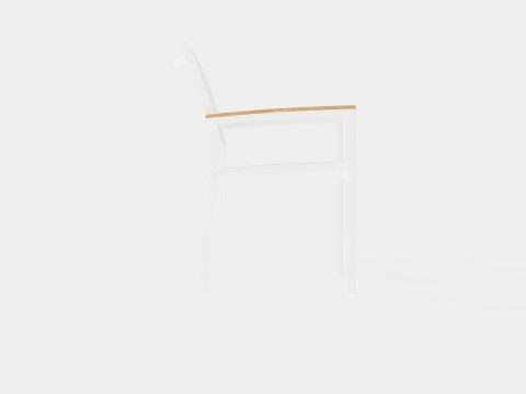 Twin stacking chair Model 3D
